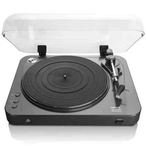 Lenco LBT-120BK Turntable Record Vinyl Player w/ Direct Encoding/Bluetooth Black - Picture 1 of 10