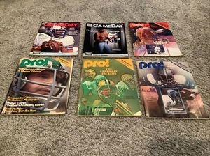 Lot Of 6 Chicago Bears Official game day Programs 1976 1980 1981 1984 1988 NFL - Picture 1 of 7