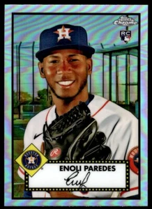 2021 Topps Chrome Platinum refractors Enoli Paredes Houston Astros #57 - Picture 1 of 2