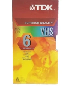 Cinta VHS TDK T-120 Calidad Premium T-120RV 6 Horas "NUEVA" Sellada - Imagen 1 de 2