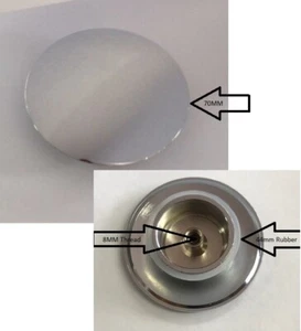 Rifiuti bagno facile pop-up click clack spina 70 mm cromata - Foto 1 di 3