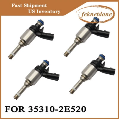 4x Inyector de combustible para Hyundai Elantra Tucson Kia Forte Soul 35310-2E520 2016-2020 Foto 1 de 4