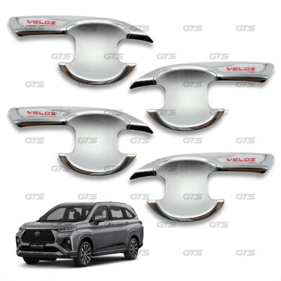 Fits Toyota Avanza Veloz SUV 2022 - 24 Chrome 4Dr Bowl Insert Handle Cover - Image 1 of 4