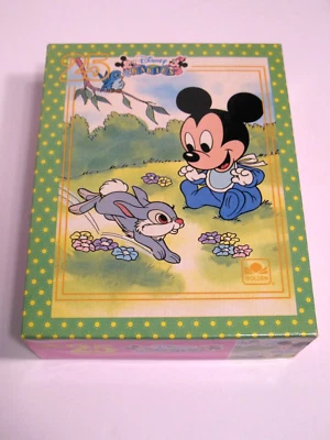 PUZZLE MICKEY MOUSE THUMPER VINTAGE SELLADO 25 PIEZAS BEBÉS DISNEY DORADO Foto 1 de 3