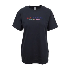 RUE 21 DAMEN T-SHIRT BAD HABITS WITH GOOD FRIENDS BOYFRIEND - Bild 1 von 2