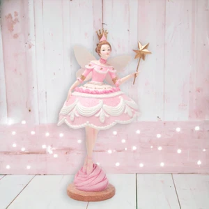 Fata per torte 9,5" con corona decorazione natalizia *SPEDIZIONE ENTRO 10 GIORNI* - Foto 1 di 1