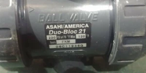 ASAHI 3/4" MODEL 1605007 SCH 80 PVC TRUE UNION BALL VALVE  - Picture 1 of 5