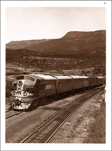 1988 Vintage Print Diesel Electric Train Atchison Topeka Santa Fe Railroad Car - Picture 1 of 3