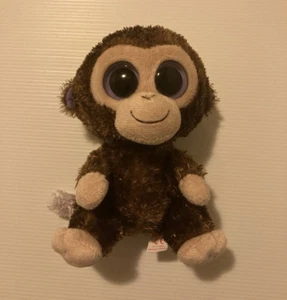 Ty Beanie Boos, 2012 Coconut the Monkey, Solid Eyes 6” - Picture 1 of 6