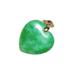 1/2/3 Wear Green Jade Heart Necklace Pendant And Feel Elegance Sturdy And