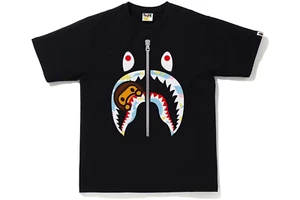 Nueva Camiseta A BATHING APE BAPE Multi Camuflaje Milo Tiburón Negra Para Hombre 2XL - Imagen 1 de 4