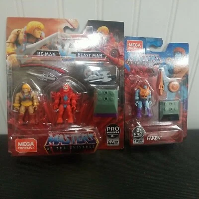 New Mega Construx Heroes GNN73 He-man Vs Beast Man MOTU Masters of the Universe - Image 1 of 4