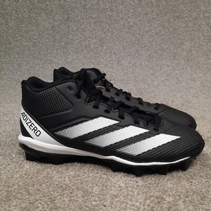 Adidas Adizero Impact Spark Mid Molded Football Cleats Youth Size 3.5 Black - Picture 1 of 9