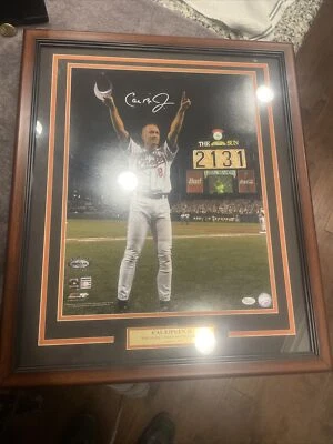 Cal Ripken Jr Signed 1Photo Orioles HOF JSA 2131 26.5 X 22.5 With Frame - Image 1 of 4