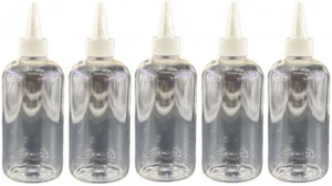 250 ml PET Flasche klar inkl. Dosierspitze - 5er Set - Picture 1 of 1