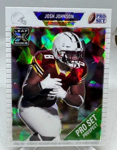 Josh Johnson 2021 Leaf Pro Set Metal 1989 White Crystals #2/3 Rookie - Bild 1 von 4