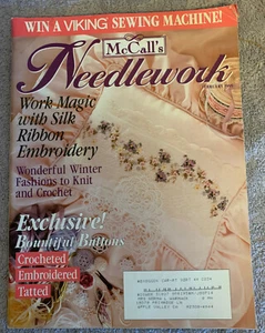 McCall's Needlework Magazine February 1995, Knit, Crochet,Needlepoint & Patterns - Foto 1 di 1