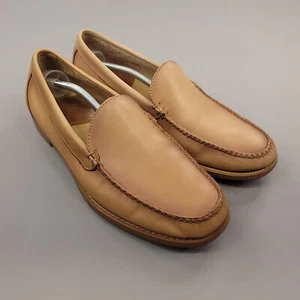 GH Bass Shoes Mens 13 D Tan Leather Larson Venetian Weejuns Loafer Preppy Casual - Picture 1 of 11