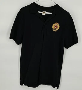 Ed Hardy Hollywood Poloshirt schwarz L Distressed Design gesticktes Logo - Bild 1 von 8
