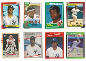Deion Sanders Rookie Card Lot- 10 Card RC Lot- Baseball & Football - Picture 1 of 4