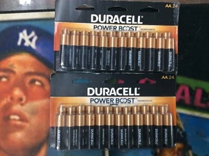 Lot of 2 NEW Duracell AA Battery POWER BOOST 24 Pack Long-Lasting 48 batteries - Picture 1 of 2
