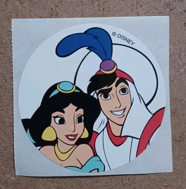 Pegatina Oficial Walt Disney World - Lote de 1 - Aladdin & Jasmine  Foto 1 de 1