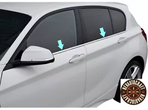 BMW Serie 1 (F20) - Marco de ventanas moldura acero inoxidable - 4 piezas - Imagen 1 de 3