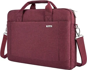 Laptoptasche Tasche 17 17,3 Zoll Messenger Bag mit Schultergurt wasserdicht rot - Bild 1 von 6
