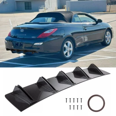 Divisor de labios difusor parachoques trasero 5 aletas para Toyota Solara 2000-2008 Foto 1 de 4