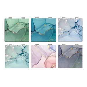 6 PCS Daily Makeup Mirror Mini Mirror Enlarge Makeup Mirror Square Small Purs... - Picture 1 of 5