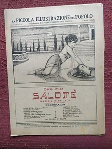 SALOME' di OSCAR WILDE - LA PICCOLA ILLUSTRAZIONE DEL POPOLO 1932 - OTTIMA! - Foto 1 di 3
