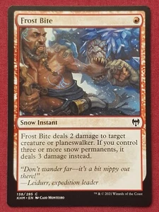 Magic The Gathering KALDHEIM FROST BITE tarjeta roja Magic The Gathering - Imagen 1 de 2