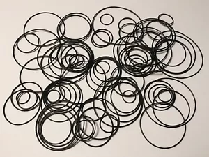 80 x MINI Rundriemen-Sortiment für Tapedecks und CD-Player round rubber belt kit - Picture 1 of 10