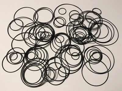 80 x MINI Rundriemen-Sortiment für Tapedecks und CD-Player round rubber belt kit - Bild 1 von 4