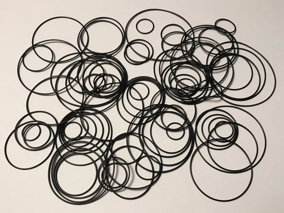 80 x MINI Rundriemen-Sortiment für Tapedecks und CD-Player round rubber belt kit - Bild 1 von 4