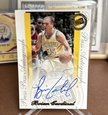 BRIAN CARDINAL Purdue SIGNED 2000-01 Press Pass SE Autograph SP RC ON CARD AUTO