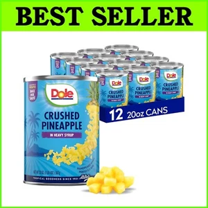 12 Count Crushed Pineapple in Heavy Syrup - Gluten-Free Pantry Essential - Picture 1 of 8