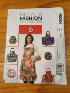 McCall's Sewing Pattern No M5284 Aprons in 6 styles 1 Size FREEPOST IN AUSTRALIA - Foto 1 di 3