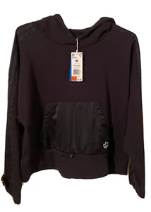 Adidas Black Pullover Black Hoodie Sweat Shirt Sz M Medium NWT. T30 - Picture 1 of 7