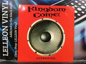 Kingdom Come Overrated / Just Like A Wild Rose Vinyl Record KCX4 A1/B1 Rock 80’s - Picture 1 of 7