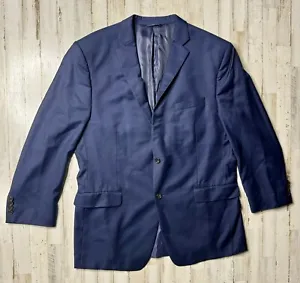 Lauren Ralph Lauren Blazer Jacket Men's 48L Dark Gray Plaid Dress Classic - Picture 1 of 16