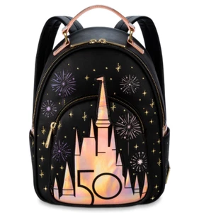 Mini Mochila Walt Disney World 50 Aniversario Loungefly Grand Finale Nueva con Etiquetas - Imagen 1 de 5
