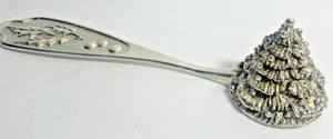 Wallace Silversmith Silver Plated Christmas Tree Candle Snuffer Decor USA VTG - Picture 1 of 11