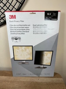 3M PF185W9B Black Privacy Filter for 18.5" Widescreen Monitor - Picture 1 of 2