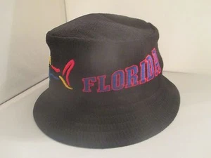FLORIDA DESIGN bestickter SONNENHUT IM EIMERSTIL - EINHEITSGRÖSSE - SCHWARZ - Bild 1 von 5