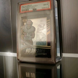 2023 Illusions Christian McCaffrey HoloHeroes - Gold /10 - Bild 1 von 4