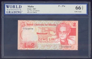 Malta 2 Liri  1967  P37a  UNC - Picture 1 of 2