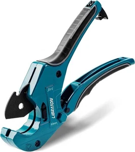 Libraton PVC Pipe Cutter, Up to 2-1/2", Ratchet Cutter Heavy-Duty, Pex... - Picture 1 of 8