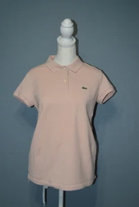 Lacoste Women's Sz 36 Pink Polo Short Sleeve Casual Shirt - Picture 1 of 5
