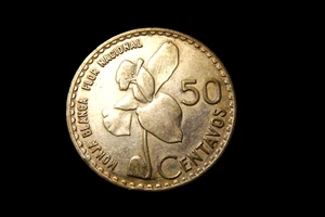 GUATEMALA. Whitenum Orchid. 50 CENTAVOS 1962. KM 264. - Picture 1 of 2